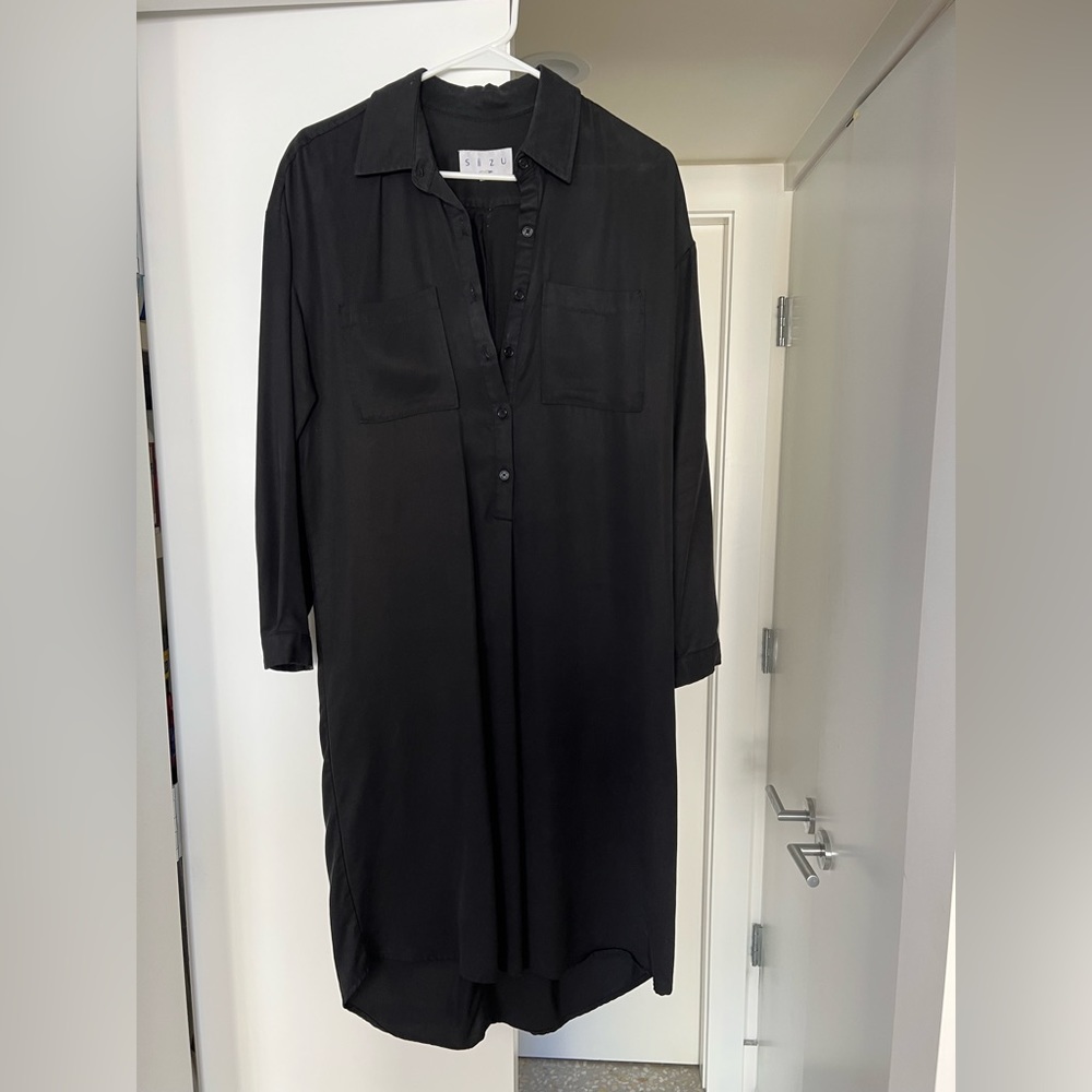 Siizu long shirt dress